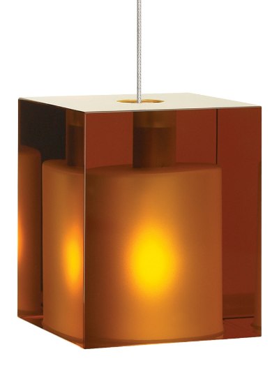 Foto para 35w Cube Antique Bronze MP-Cube Pend amber, bz