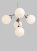 Foto para 2.5w Mara 27k Frosted Glass Globe Satin Nickel 90cri MP-Mara Pendant WH SN -LED927