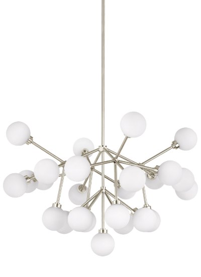 Foto para 64w Mara 27k Satin Nickel 90cri Mara Chandelier WH SN-LED927