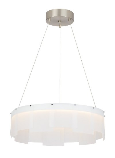 Foto para 36w Stratos 27k Transparent Glass 90cri Stratos Chandelier 30IN FS-LED927