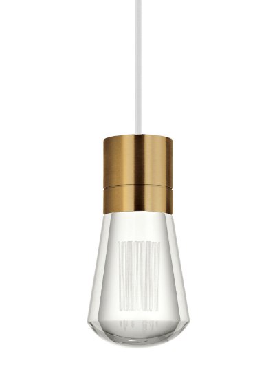 Foto para 9w Alva 22k Aged Brass 90cri TD-Alva Pendant 7 WH AB -LED922