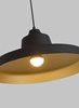 Foto para 75w Zevo Aluminum Black/Gold Medium Base Zevo Pendant BLGD No Lamp