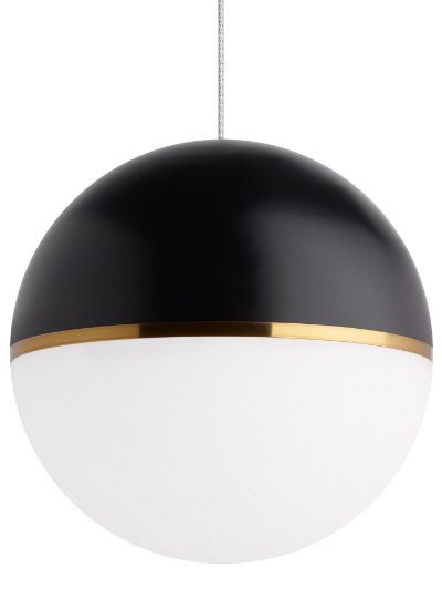 Foto para 12w Akova 27k Acrylic & Metal Shade Satin Nickel 90cri MO-Akova Pendant BK/AB sn-LED927