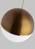 Foto para 12w Akova 27k Acrylic & Metal Shade Satin Nickel 90cri MO-Akova Pendant  AB/BB sn-LED927