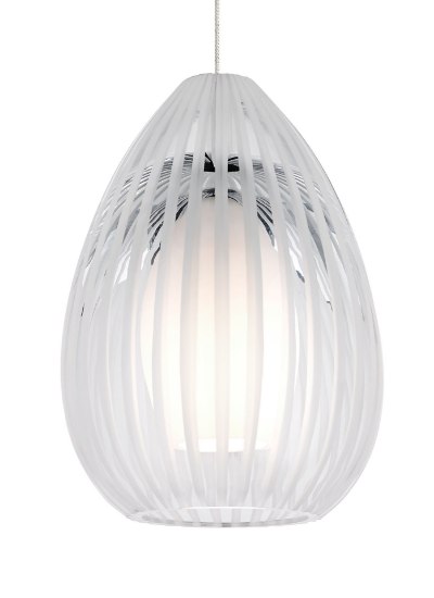 Foto para 35w Ava Satin Nickel MO-Ava Pendant Clear, sn