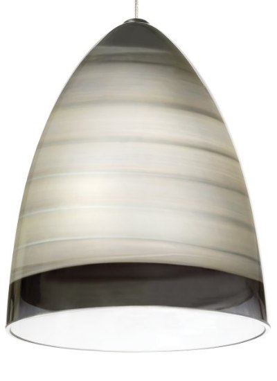 Foto para 50w Nebbia Satin Nickel MO-Nebbia Pendant Smoke, sn