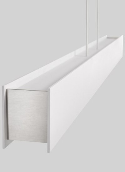 Foto para 40w Vandor 30k Satin Nickel 80cri Vandor Linear Suspension GY, sn, -LED830-277