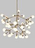 Foto para 116w Mara 27k Satin Nickel 90cri Mara Grande Chandelier WH SN-LED927