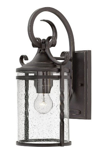 Foto para 75w Outdoor Casa MED Clear Seedy Olde Black Medium Wall Mount