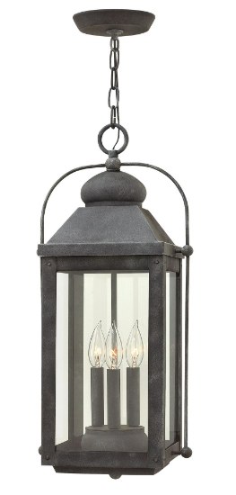 Foto para 5w Outdoor Anchorage CAND. LED Clear Aged Zinc Hanging