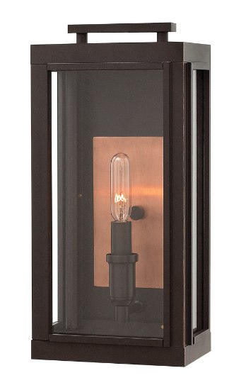 Foto para 5w Outdoor Sutcliffe CAND. LED Clear Oil Rubbed Bronze Small Wall Mount