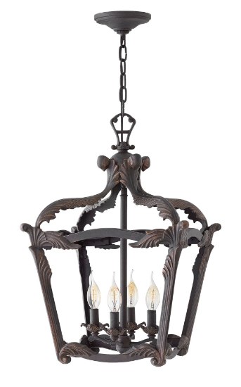 Foto para 60w Foyer Sorrento CAND Aged Iron Single Tier Foyer