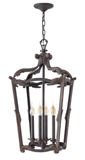 Foto para 60w Foyer Sorrento CAND Aged Iron Single Tier Foyer