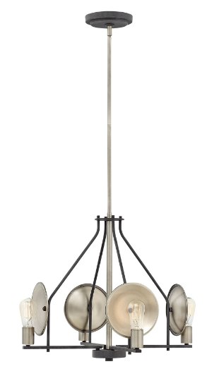 Foto para 100w Chandelier Boyer MED Aged Zinc Single Tier