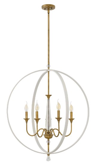 Foto para 60w Chandelier Waverly CAND Warm White Stem Hung Foyer