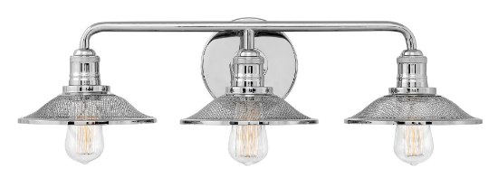 Foto para 100w Bath Rigby MED Polished Nickel Bath Three Light