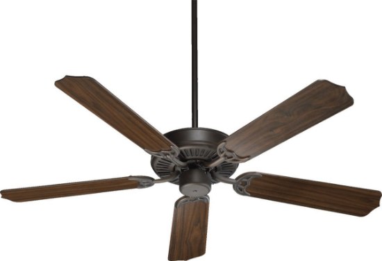 Foto para 70w 52" Capri I 5-Blade Oiled Bronze Linen Ceiling Fan w/3-Light Cand Kit