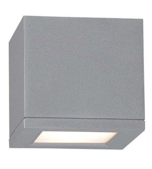 Foto para 16w 750lm 30K 5" Rubix Outdoor LED WW Graphite Ceiling Flush Mount