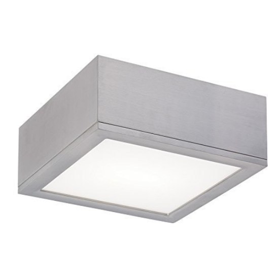 Foto para 30w 1875lm 30K 10" Rubix Outdoor LED WW Graphite Ceiling Flush Mount