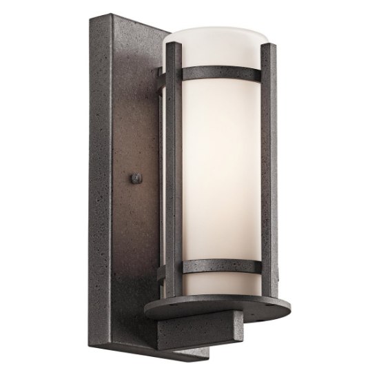 Foto para 100w 11" Camden Anvil Iron E26 A19 MED 1-Light Outdoor Wall Lantern