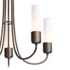 Foto para 60w 23" Portico 5-Light Coastal Bronze Opal Glass Candelabra Std (47") Outdoor Pendant