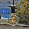 Foto para 60w 250lm 22k Vintage Edison Incandescent Antique Dimmable Squirrel Cage Filament E27 Spiral Globe G80 Light Bulb