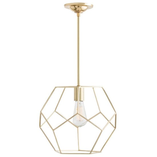 Foto para 60w 13" Mara Small Gold Polished Brass E26 Pendant