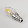 Foto para 2w ≅15w 3.2" (81mm) 200lm 27k E12 Filament Candle SW LED Light Bulb