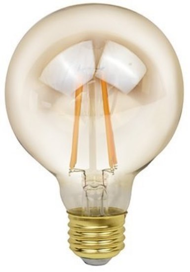 Foto para 5w ≅40w 350lm 22k 120v E26 G25 Filament Globe Dimmable SW LED Light Bulb