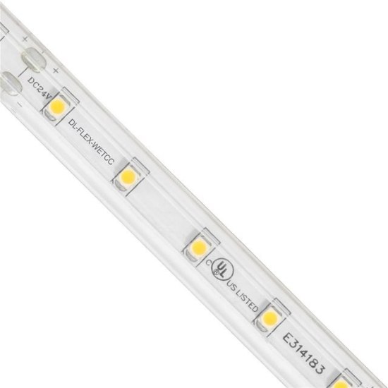 Foto para 1.3w 108lm 24v 28k-32k Flexible Linear Wet WW LED 1-ft Tape Light