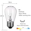 Foto para 11w 27k S14 Clear E26 Medium Candelabra SW Outdoor Commercial Grade String Incandescent Light Bulb