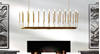 Foto para 600w (24x25) 61" Quenouilles Burnished Brass 24-Light E12 T6 Chandelier