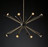 Foto para 800w (20x40) 60" Satellite Lacquered Burnished Brass 20-Light E12 Chandelier