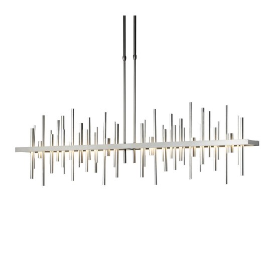 Foto para 57w 2415lm 27k 52" Cityscape Soft Gold w/Vintage Platinum Accents Large Linear SW LED Pendant