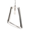 Foto para 60w 19" Adele English Bronze & Polished Nickel Brass 1-Light E26 A19 Pendant