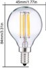 Foto para 4w ≅40w 400lm 27k 120v E12 G14 (G45) Filament Dimmable SW LED Light Bulb