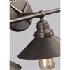 Foto para 225w (3 x 75w) 32" Hooper 3 Light Antique Bronze Vanity Wall Light