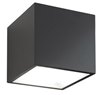 Foto para 30.5w 2334lm 30K 5.5" 120-277v Bloc Black Cube Up & Down WW LED Outdoor Wall Light