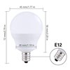 Foto para 5w ≅40w 450lm 30k 120v E12 G14/G16 Globe for Vanity MIrror Non-Dimmable WW LED Light Bulb