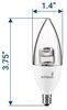 Foto para 5w 300lm 50k 120v E12 B11 Bullet White Clear Dimmable CW LED Light Bulb