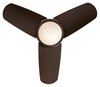 Foto para 47w  26" Spacesaver LED WW Flush Mount Ceiling Fan Oil Rubbed Bronze Tinted Opal