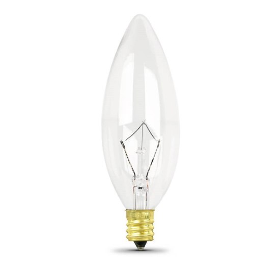 Foto para 40w 110v 32k Clear Torpedo Tip Chandelier E14 WW Incandescent Light Bulb