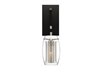 Foto para 60w 5" Dunbar Matte Black with Polished Chrome Accents 1-Light Wall Sconce