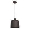 Foto para 60w 800lm 27k Nostalgia E-26 A-19 Replaceable SW LED Dry Location Matte Black Matte Gold 1-Light Pendant 10.5"Ø10" (OA HT 131")