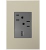 Foto para Copy of adorne Plastics Titanium 1-Gang+ Wall Plate