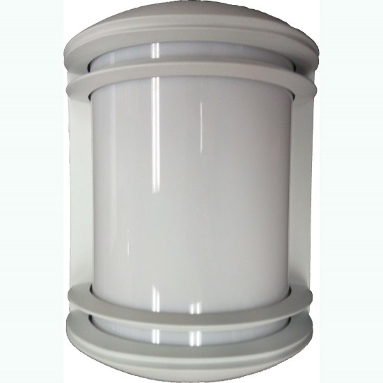 Foto para 10" 60w Captare White/Light Grey E26 A19 Sconce