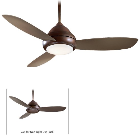 Foto para 76w WW 52" Led Ceiling Fan Oil Rubbed Bronze White Opal Glass