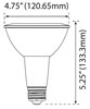 Foto para 15w ≅100w 1200lm 40k 90cri 120v E26 PAR38 Dimmable Wet NW LED Light Bulb