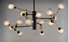 Foto para 49" Parallel Black/Gold 16-Light G9 WW LED Pendant