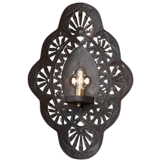 Foto para 19½" Feleena Brass Aged Iron E26 Large Sconce